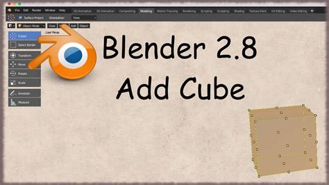 how to add cube blender